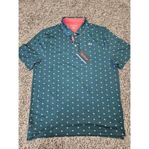 NWT Good Good Golf Mens medium good Santa Polo Green medium Golf Ball